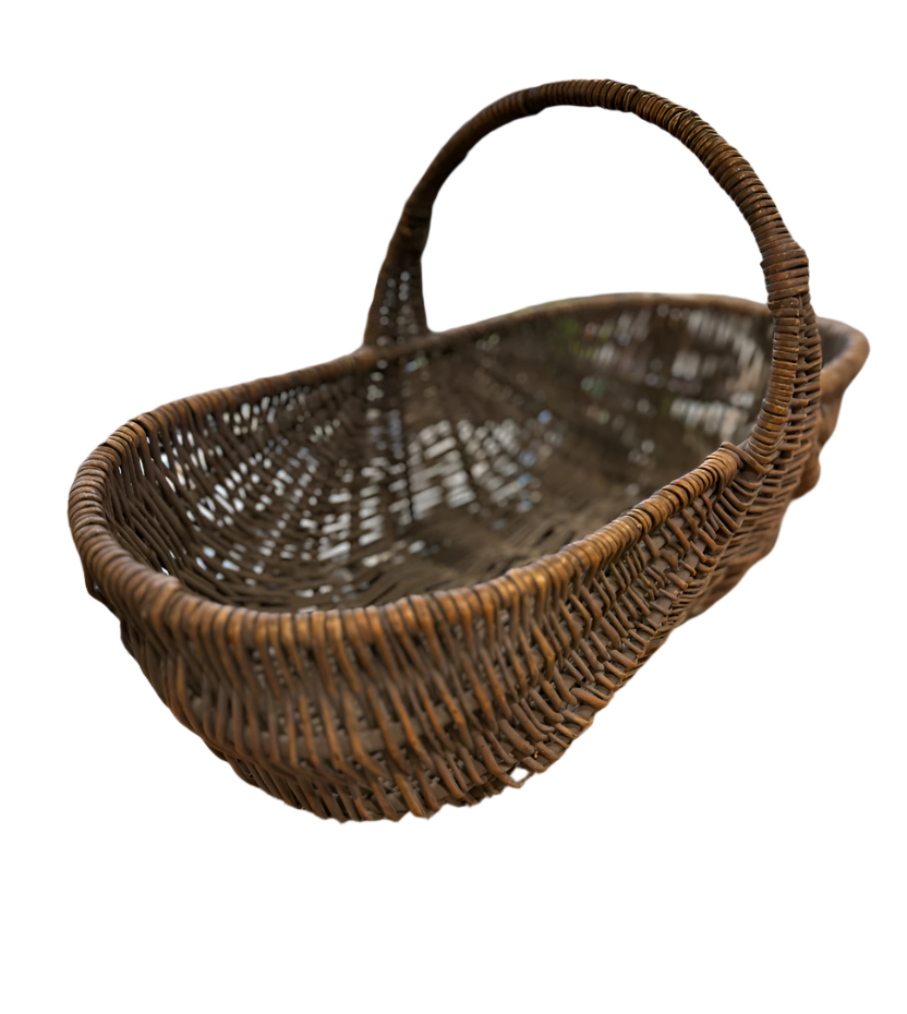 Vintage Handled Gathering Basket