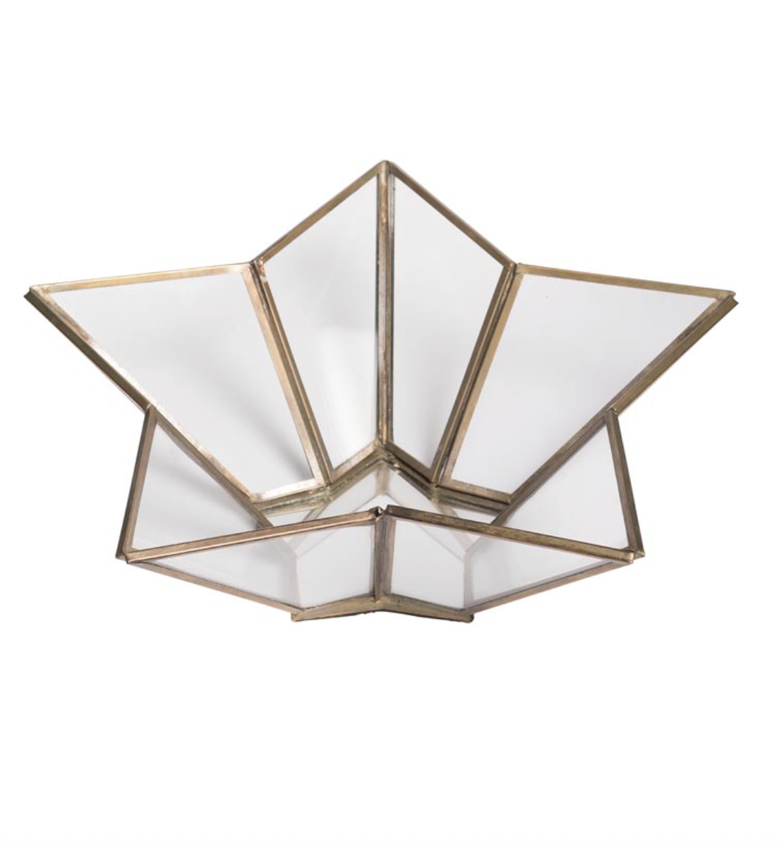 Glass Star Bowl/Candle Holder