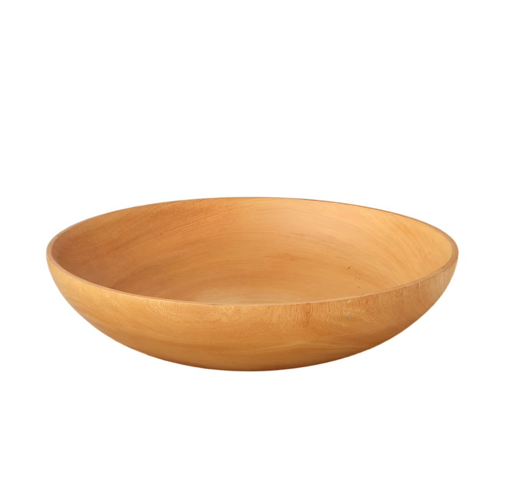 Mango Wood Shallow Bowl