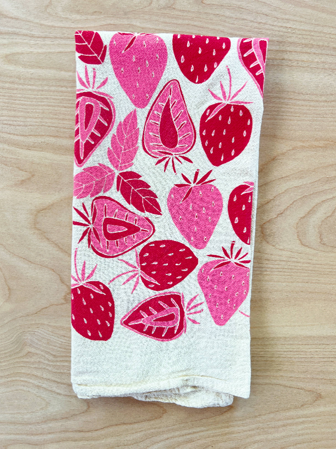 Flour Sack Fruit Tea Towels