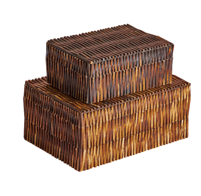 Dark Textured Decorative Boxes