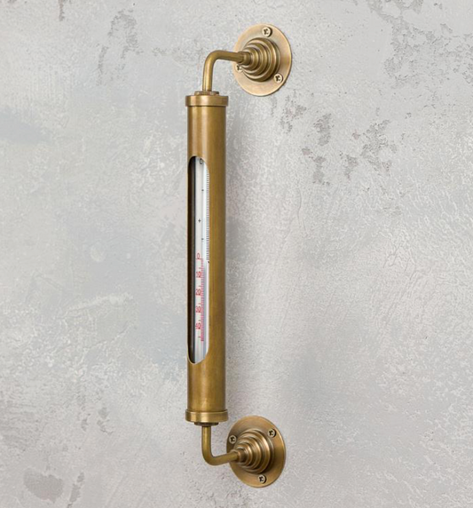Brass Wall Thermometer