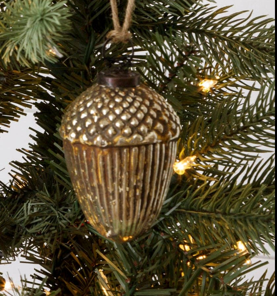 Ornaments - Glass Pinecones & Acorns