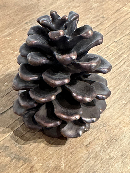 Handcast Bronze Ponderosa Pinecones