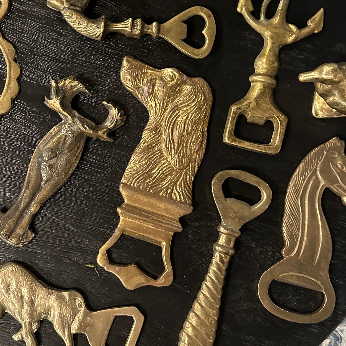 Vintage Flat Brass Bottle Openers