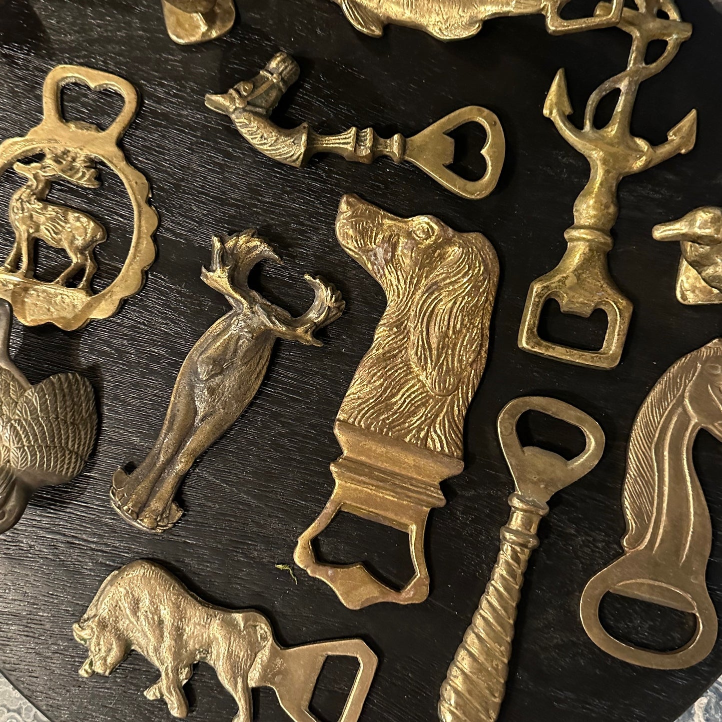 Vintage Flat Brass Bottle Openers