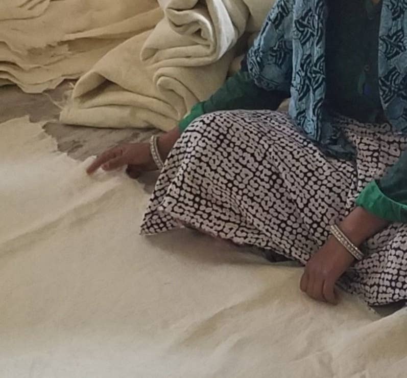 Hand-Felted Wool Christmas Tree Skirt