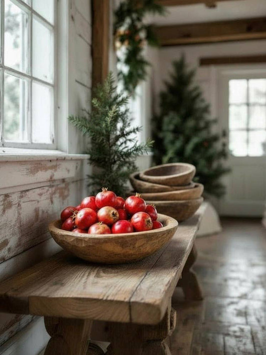 Found Dough Bowl Natural Extra Large
