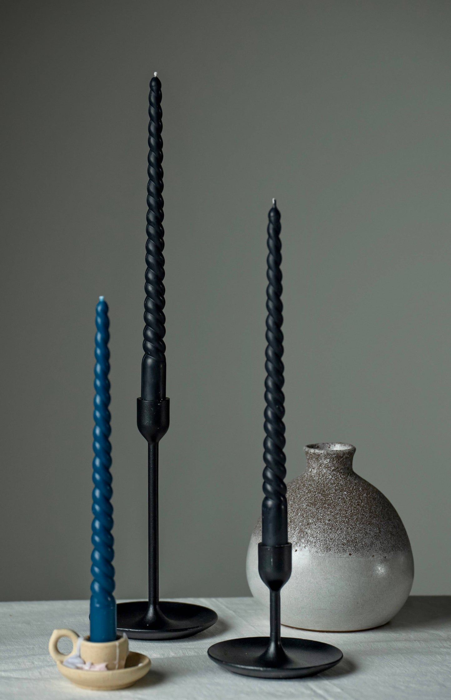 Twisted Taper Candle Sticks - Pair
