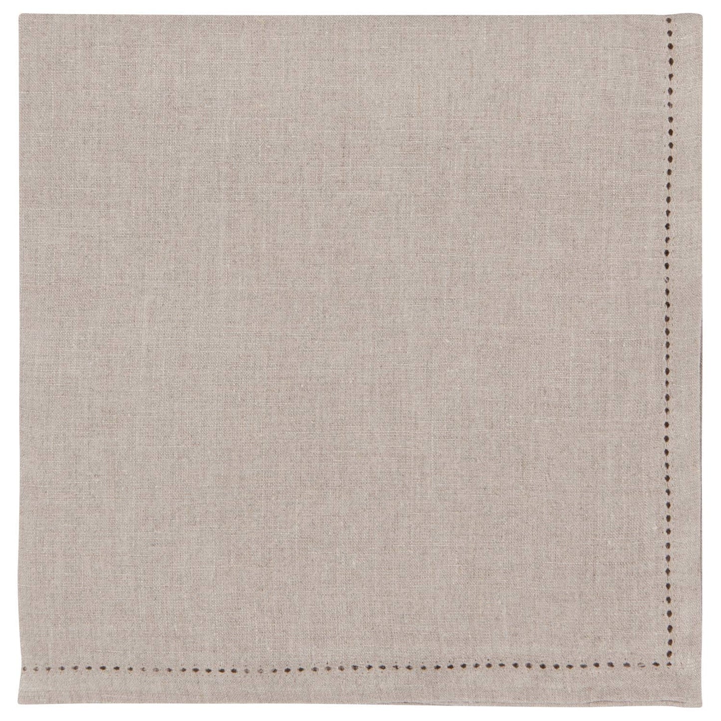 Natural Hemstitch Linen Napkins - Set of 4