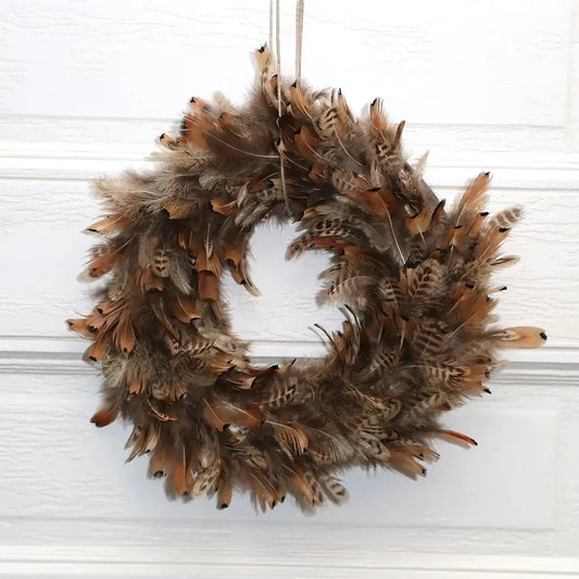 Pheasant Feather Wreath