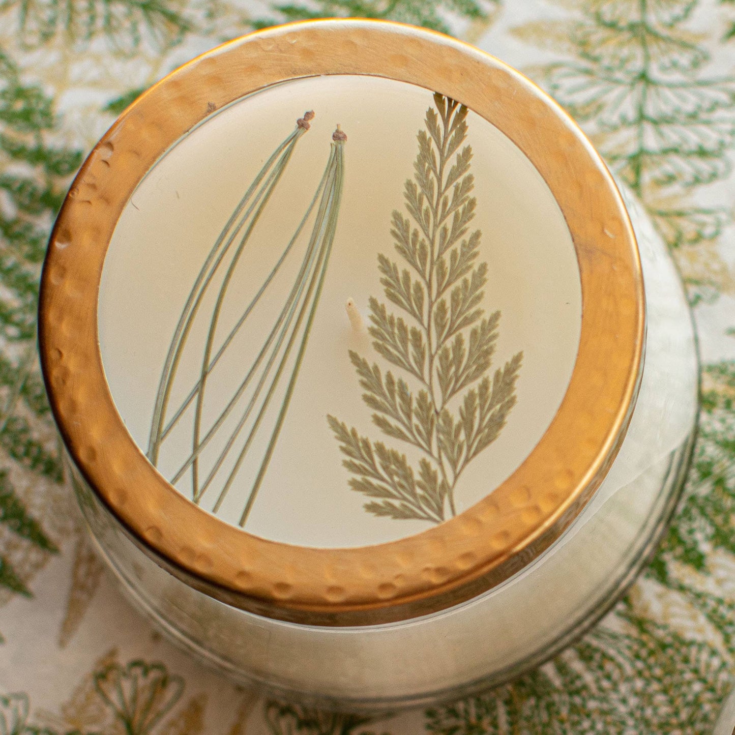 Forest Medium Pressed Floral Candle
