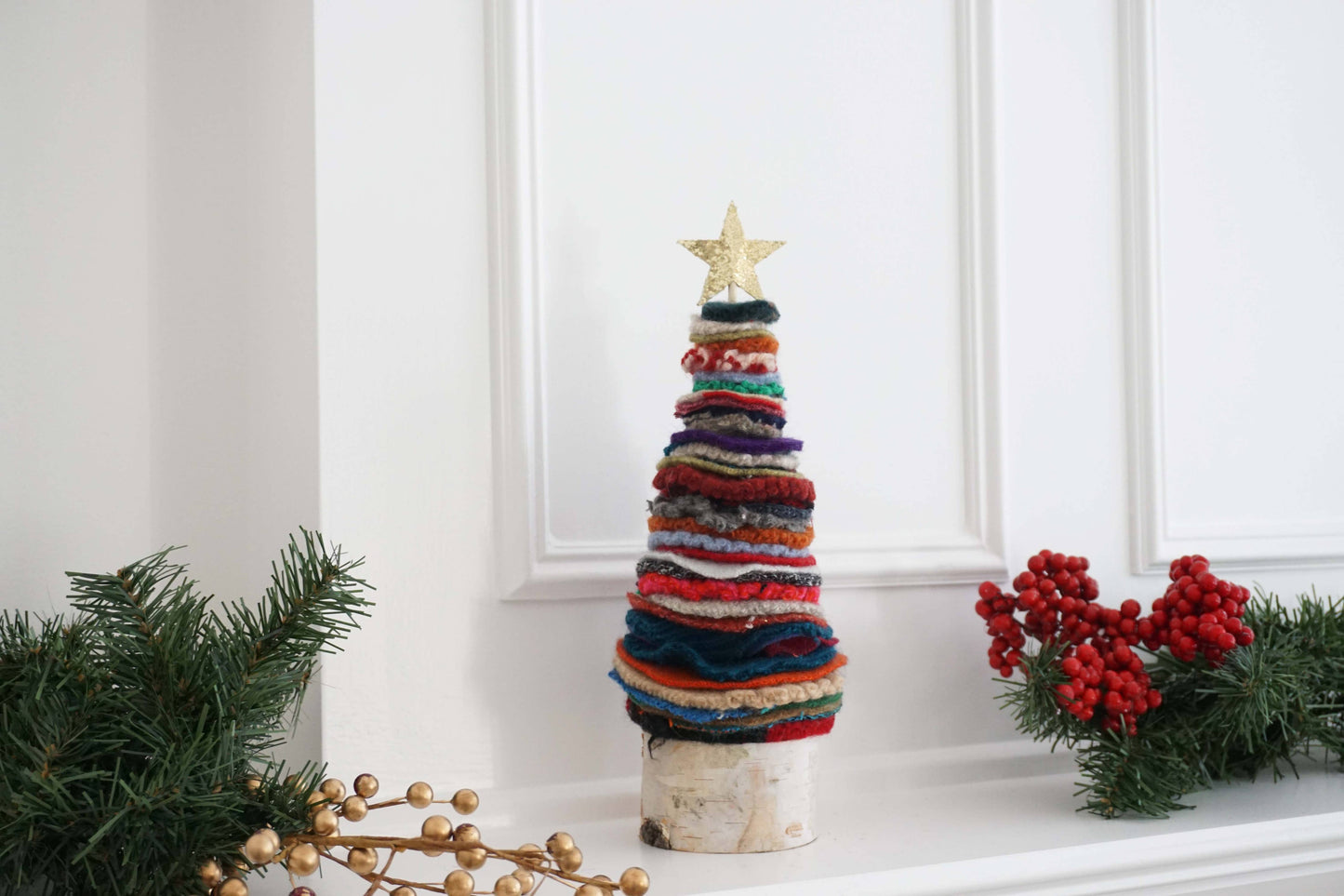 Felted Wool Christmas Trees - Assorted Sizes