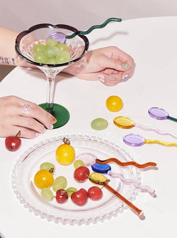 Glass Cocktail Spoon
