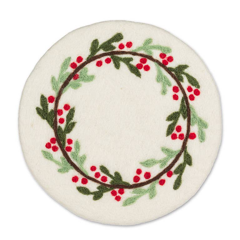Mistletoe & Berries Trivet
