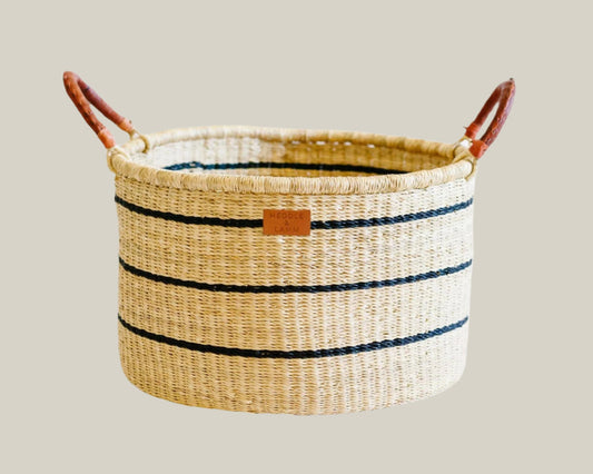 Babi Basket with Handles - Stripe