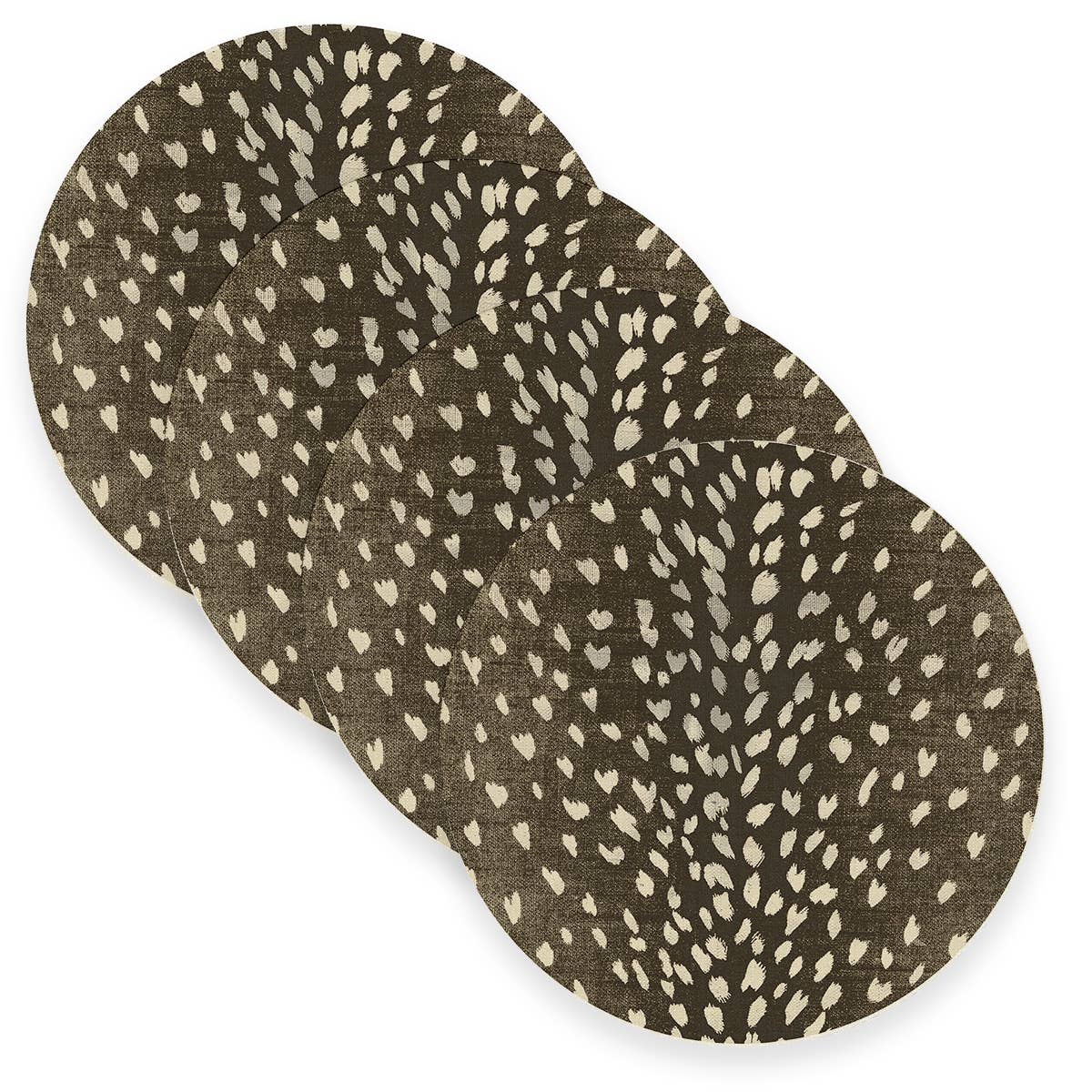 Antelope Linen Placemats - Dark Brown