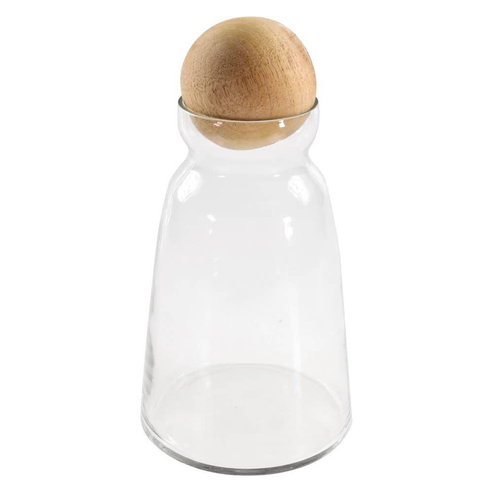 Carafe with Wood Ball Stopper
