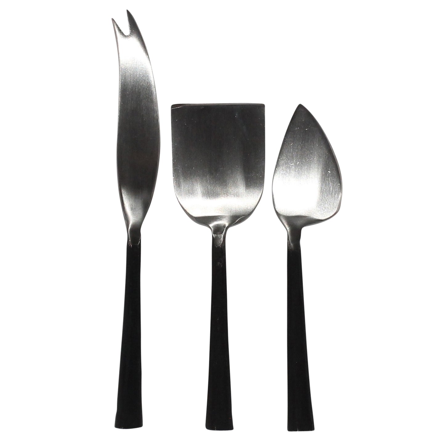 Stainless & Black Zinc Cheese Tools Set