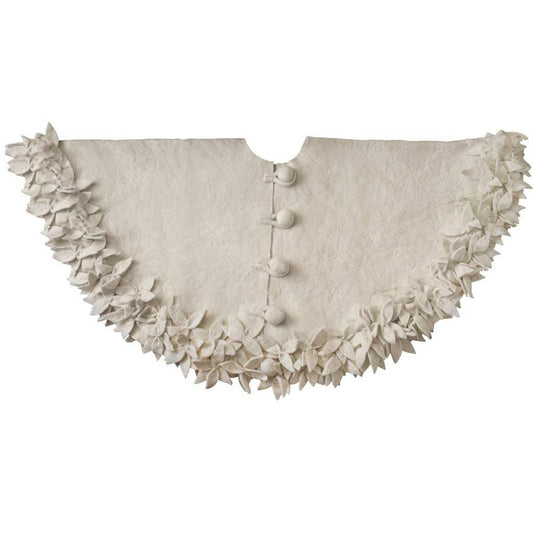 Hand-Felted Wool Christmas Tree Skirt