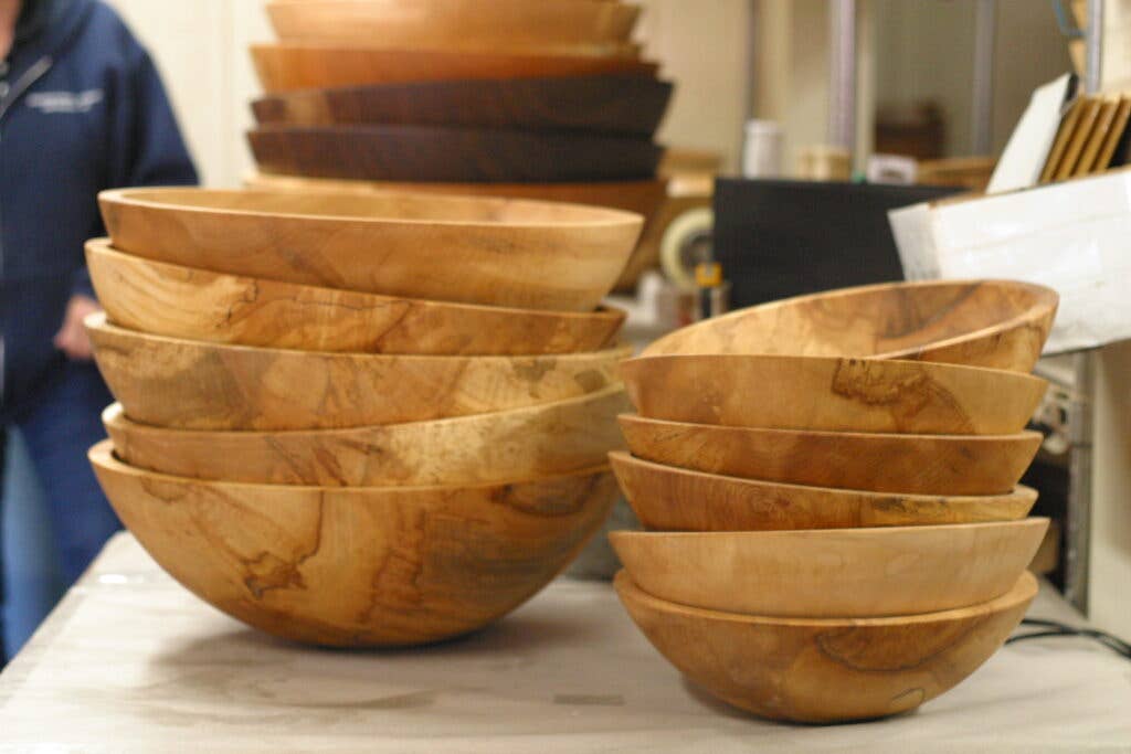 Spalted Maple Round Bowl - 10"