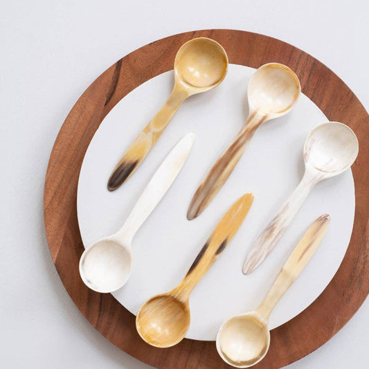 Horn Coffee Scoop Long Handle