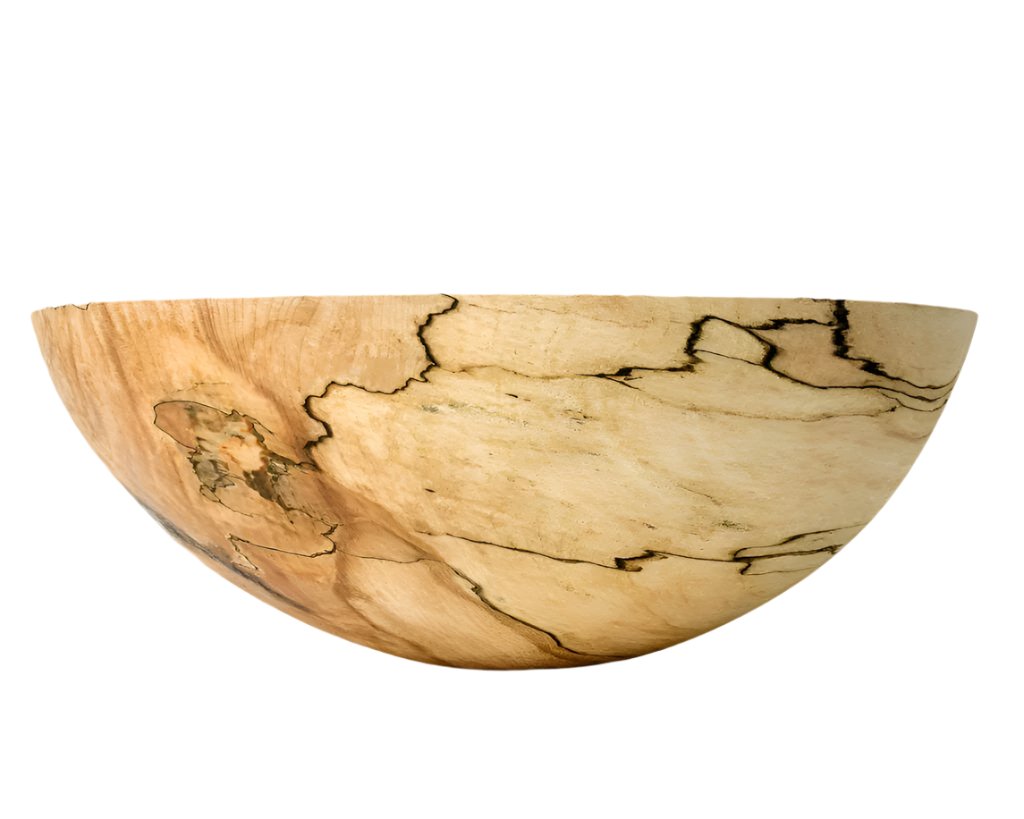 Spalted Maple Round Bowl 18"