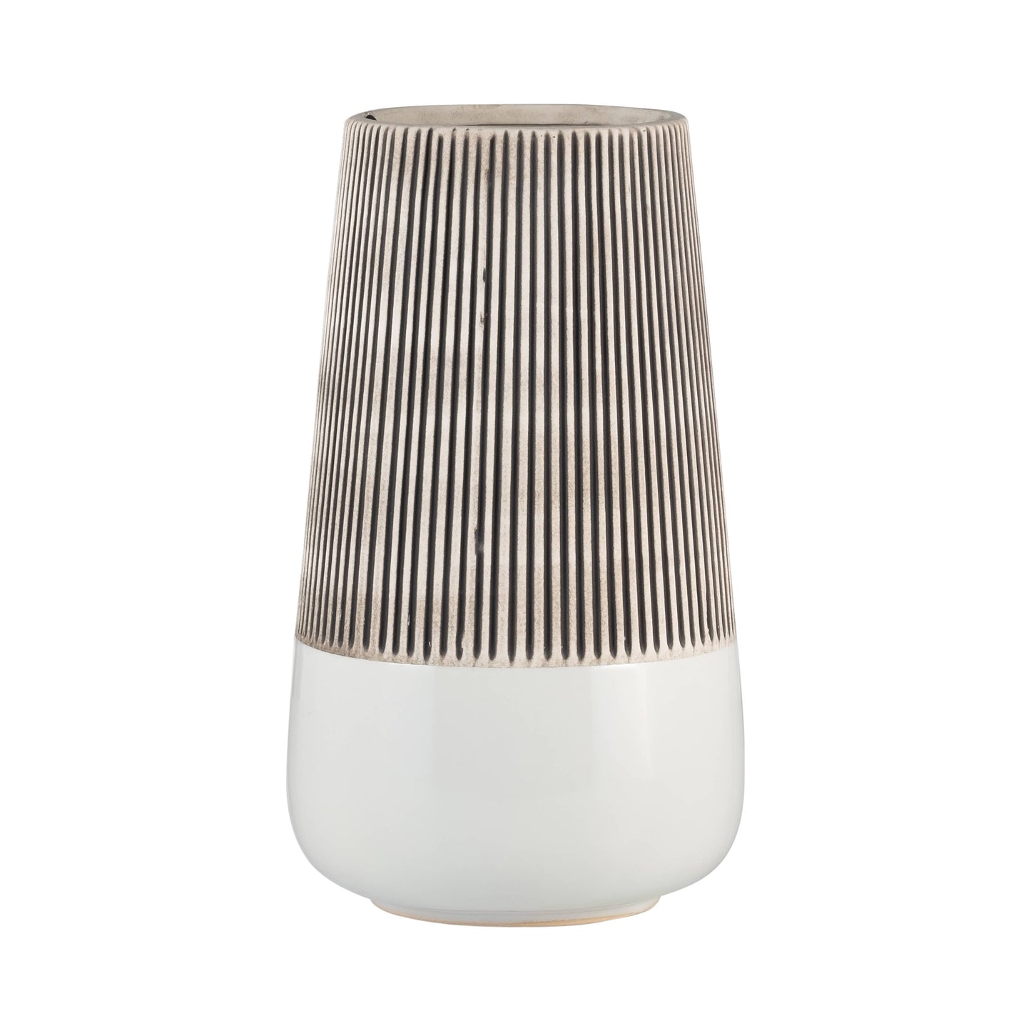 Textured Ribbed Vase