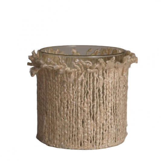 Textured Wrapped Hurricane Votive
