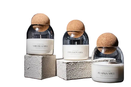 Cork Ball Jar Candle