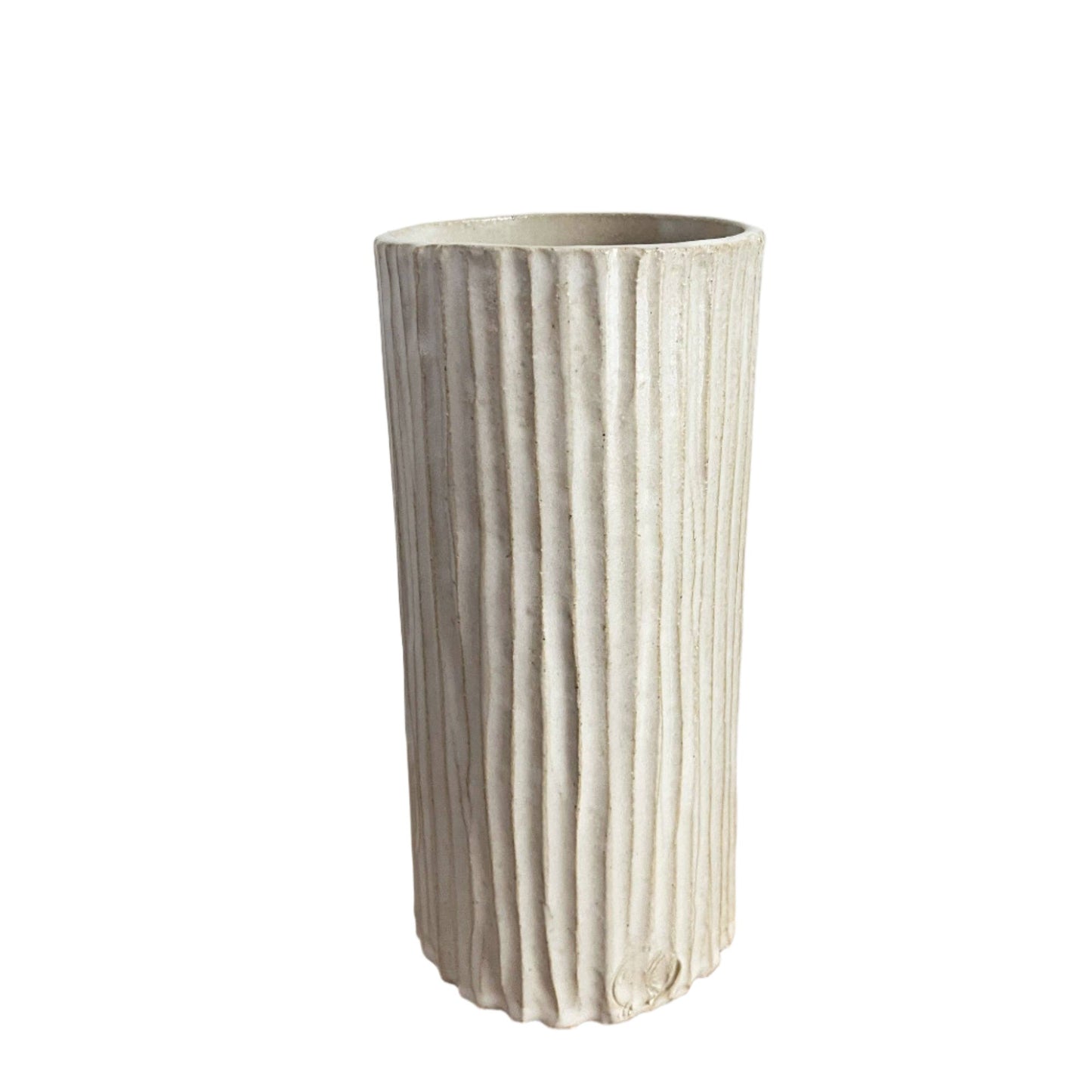 Tall Ribbed Vase