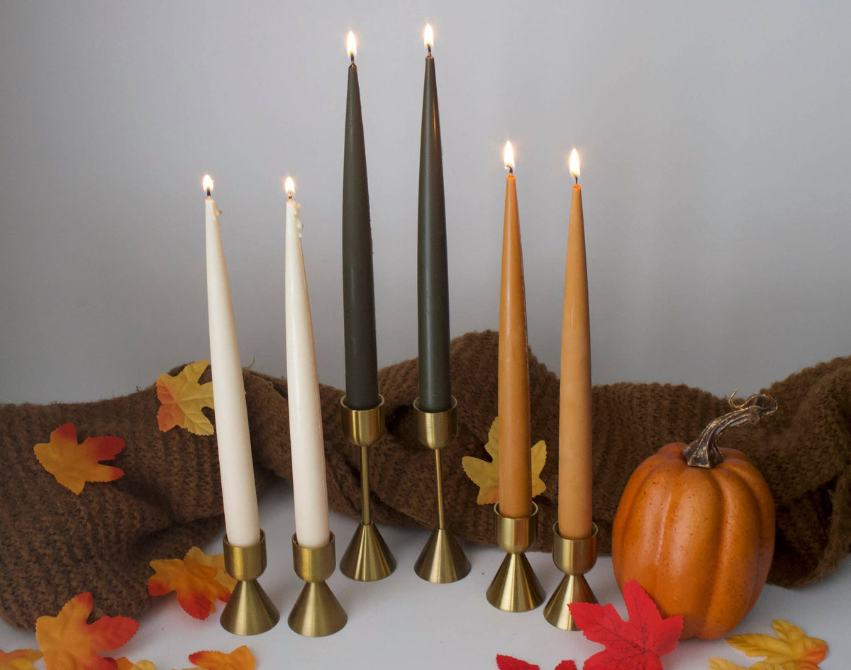 Pointed Taper Candlesticks Pairs
