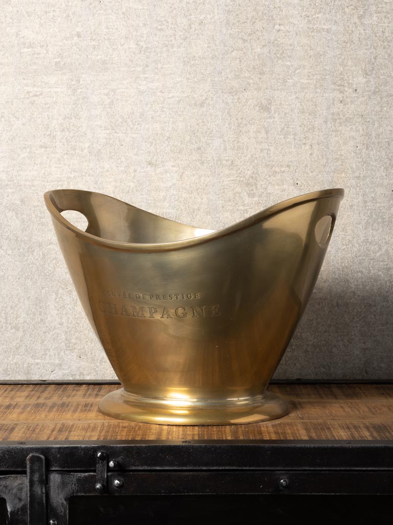 Ice Bucket Brass Patina