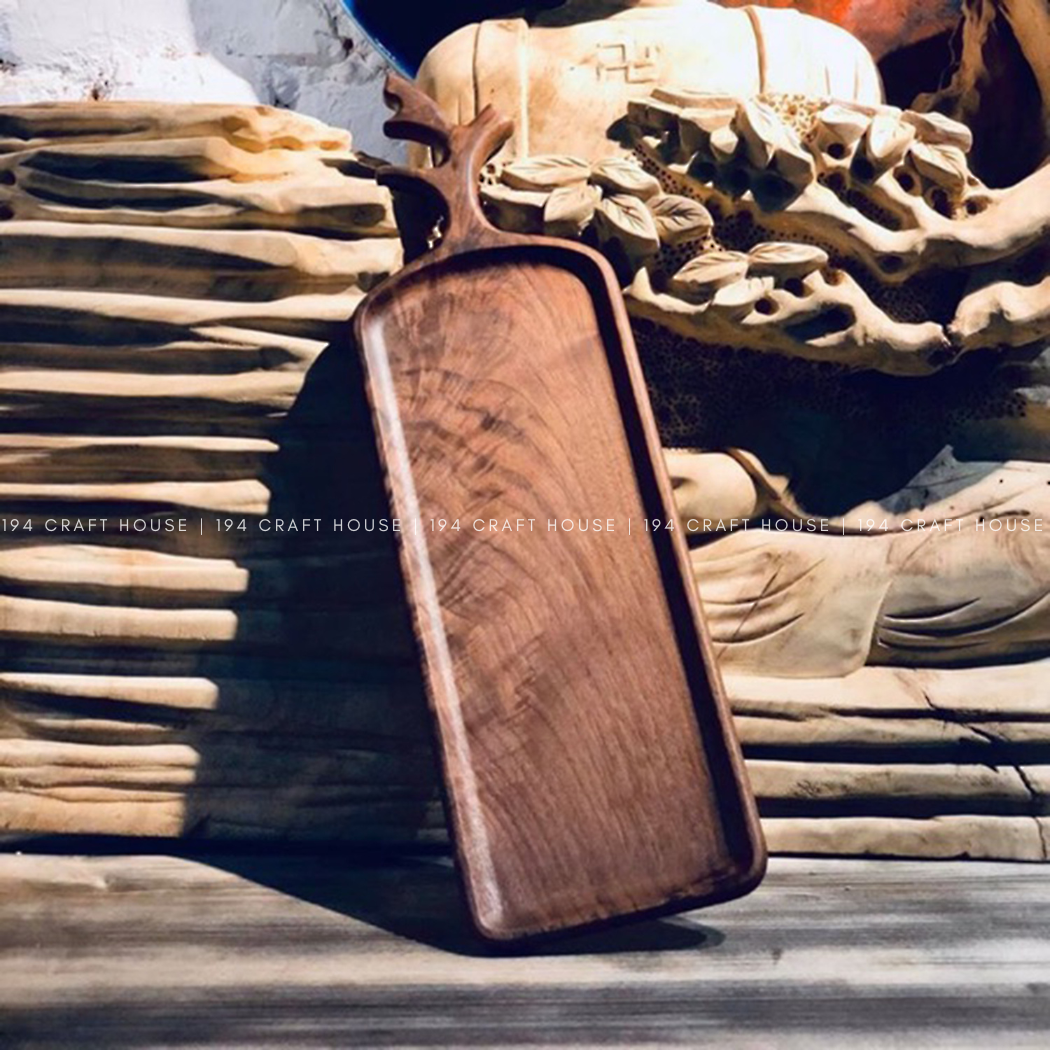Walnut Wood Tree Branch Cheese Board