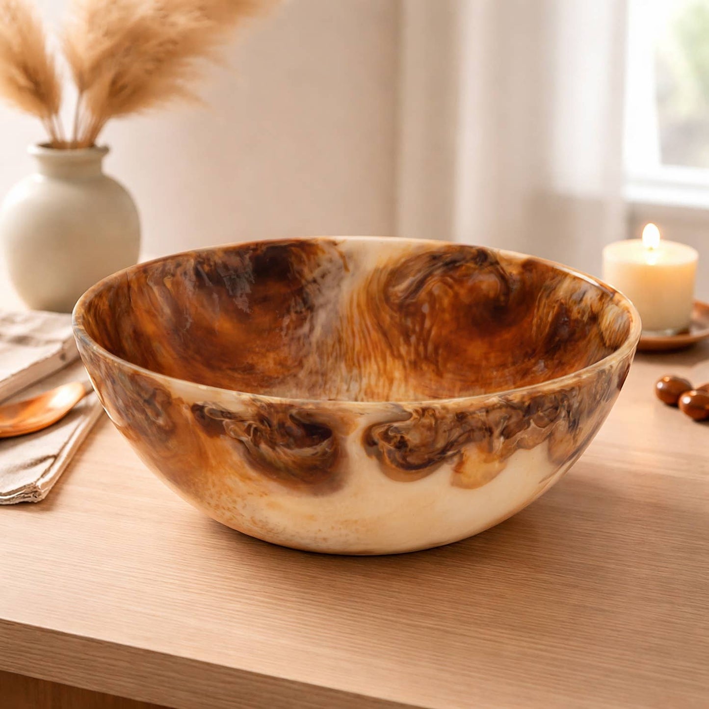Tortoiseshell Resin Bowl