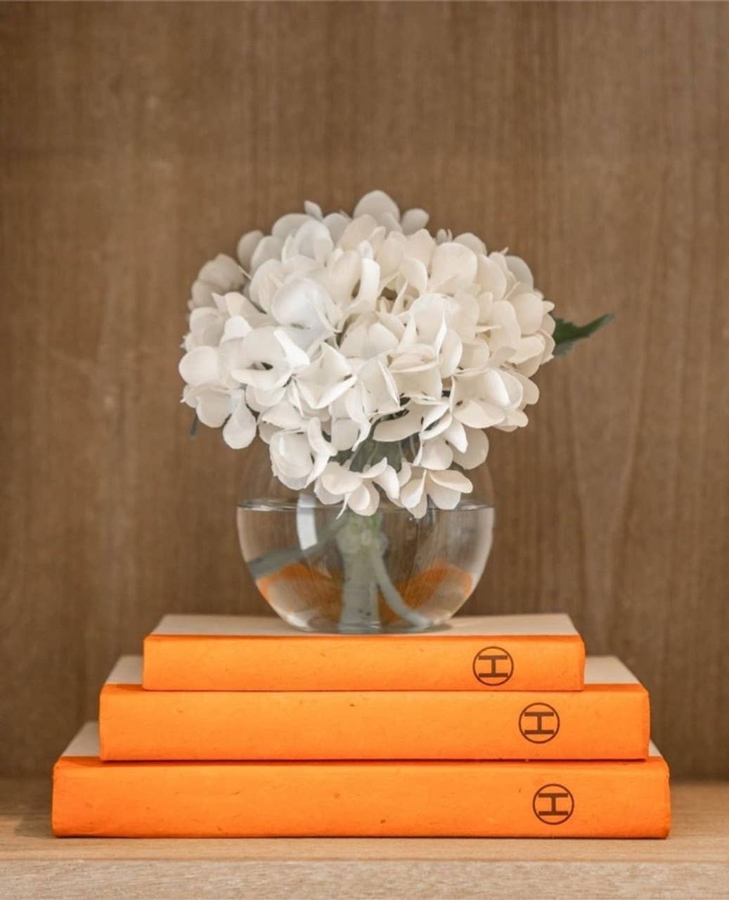 Decorative Book Stack - 3 Volume Orange
