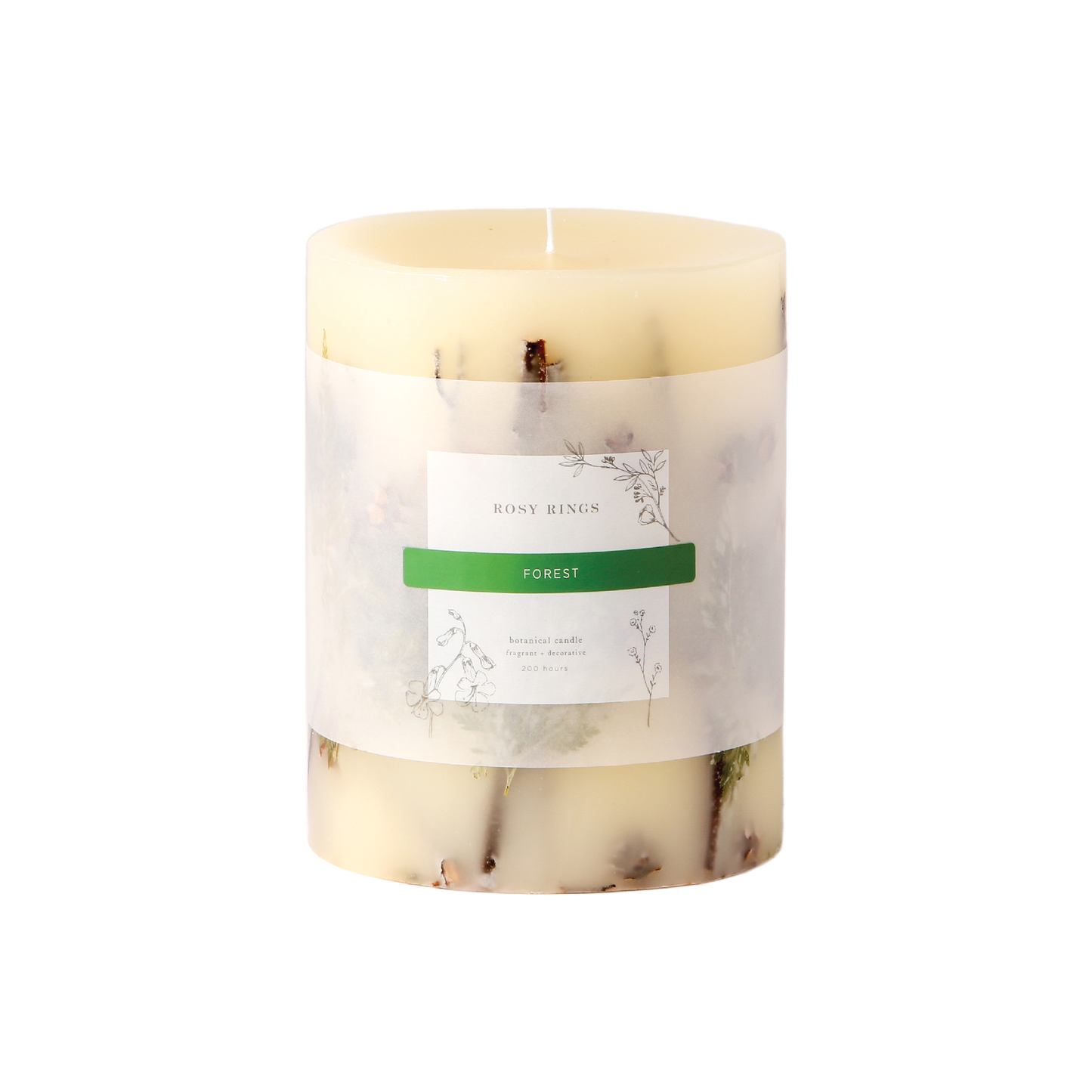 Forest Round Botanical Candle