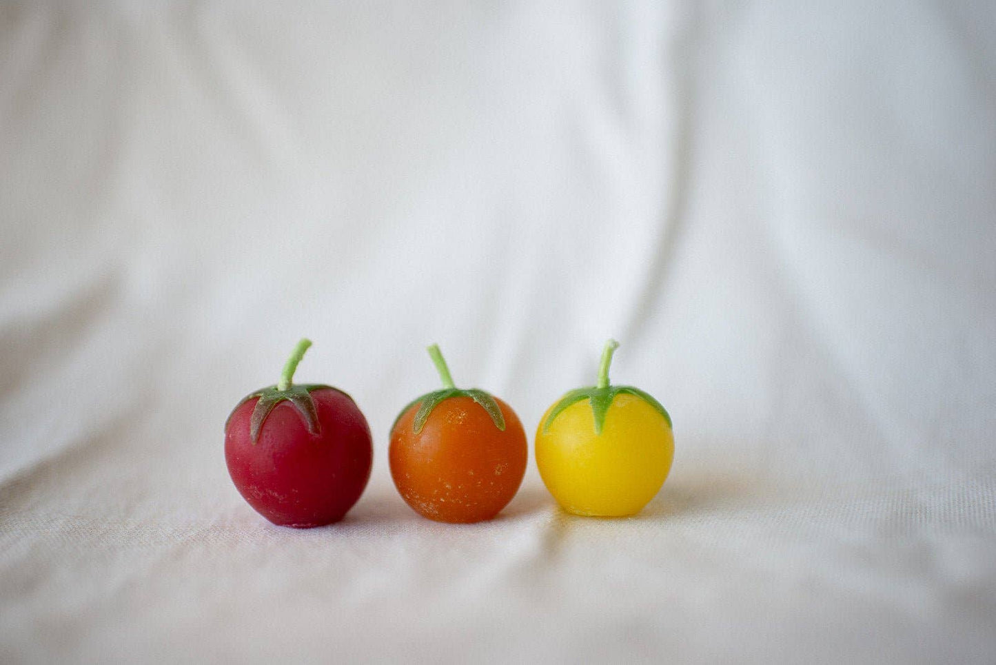 Beeswax Cherry Tomato birthday Candles 8-count