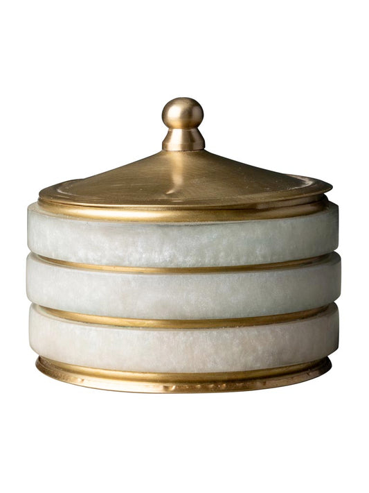 Small Round Brass Box