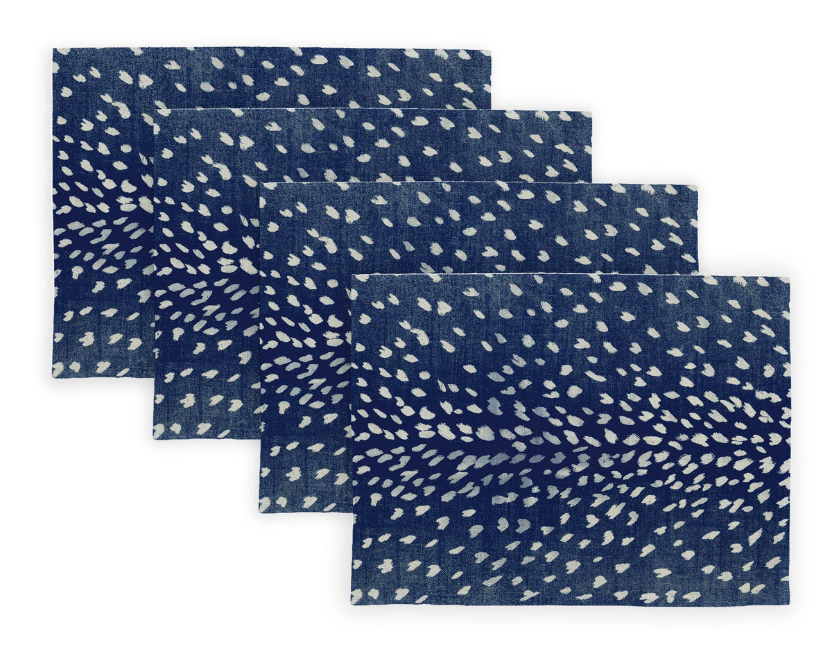 Antelope Linen Placemats - Navy