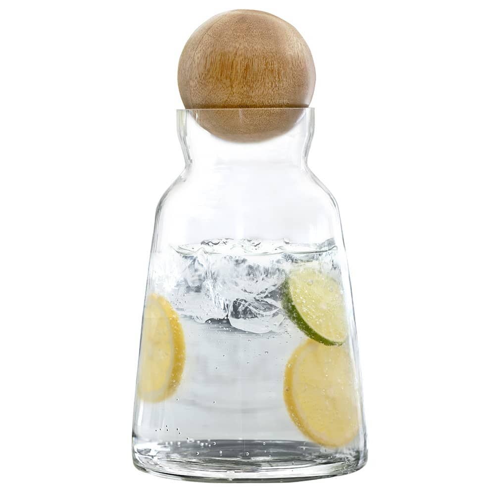 Carafe with Wood Ball Stopper