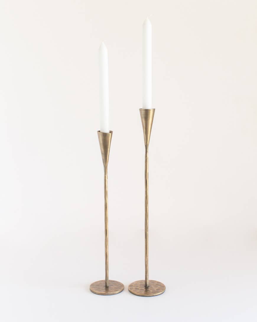 Hand-Forged Iron Candle Holders