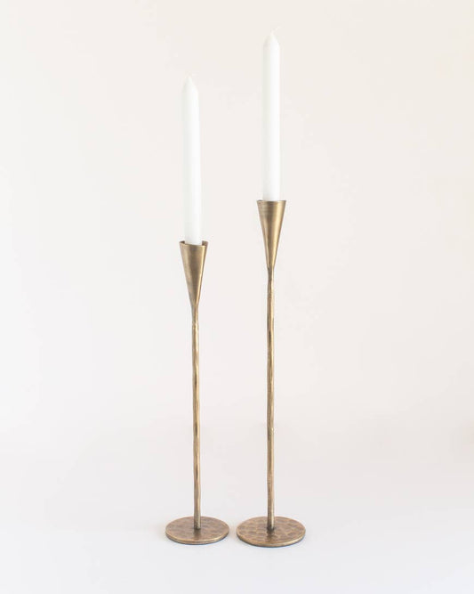 Hand-Forged Iron Candle Holders