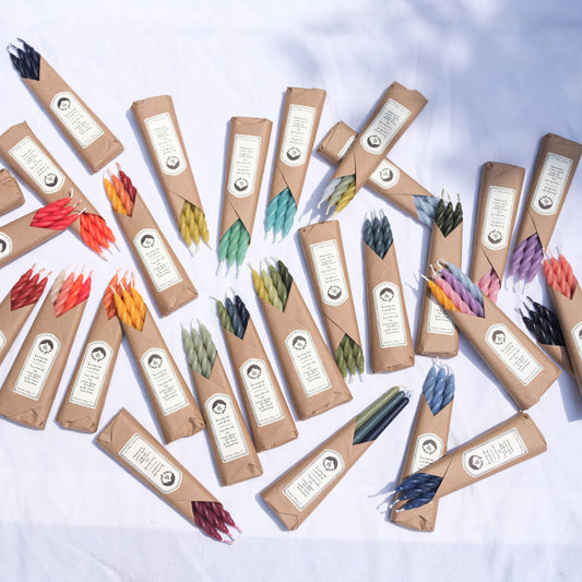 Beeswax Taper Candles  - Set of 3