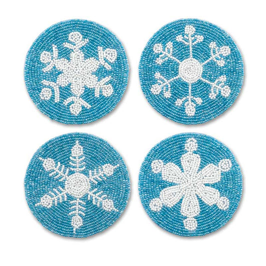 Beaded Snowflake Coasters