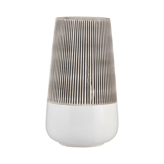 Textured Ribbed Vase