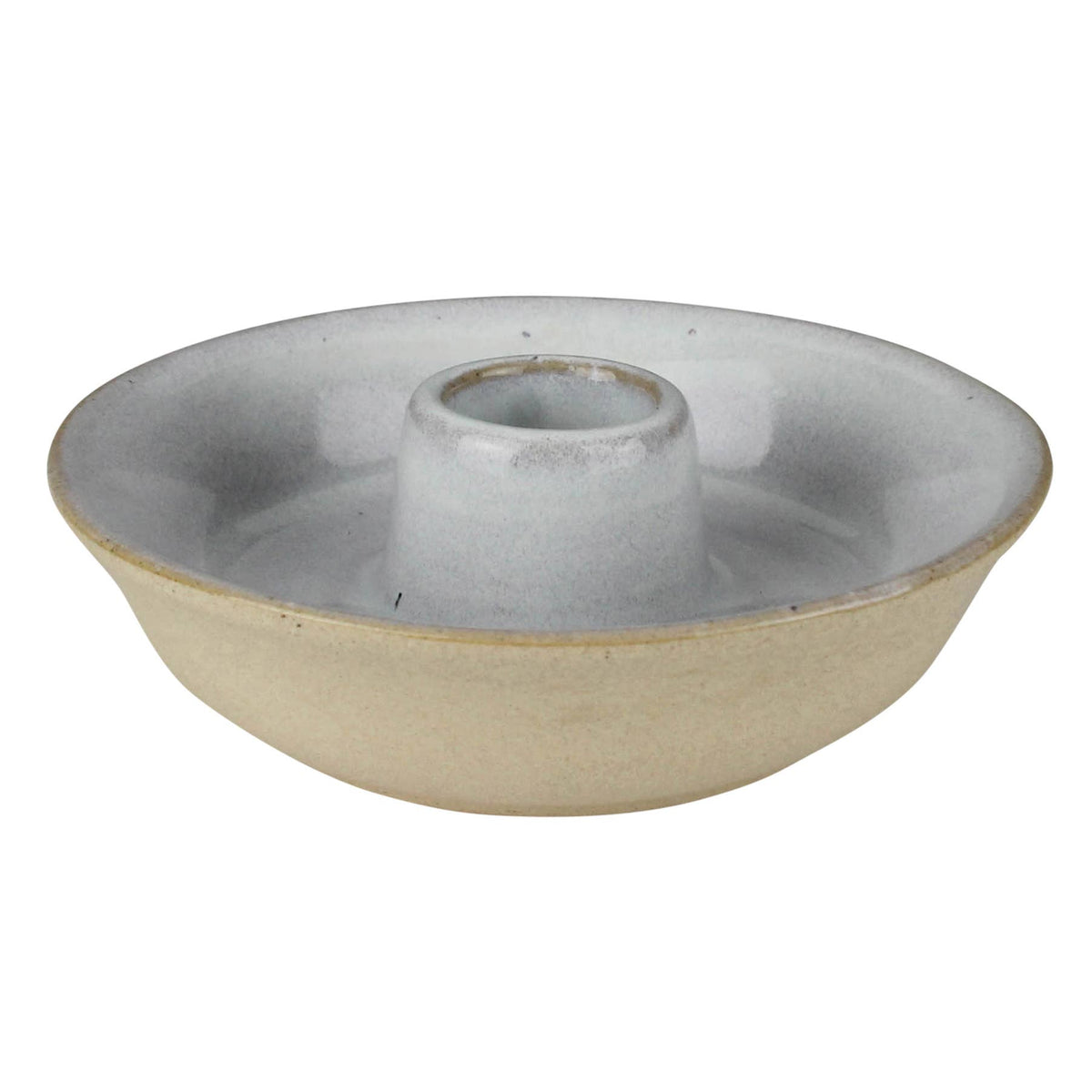 Ivory Dish Taper Candle Holder