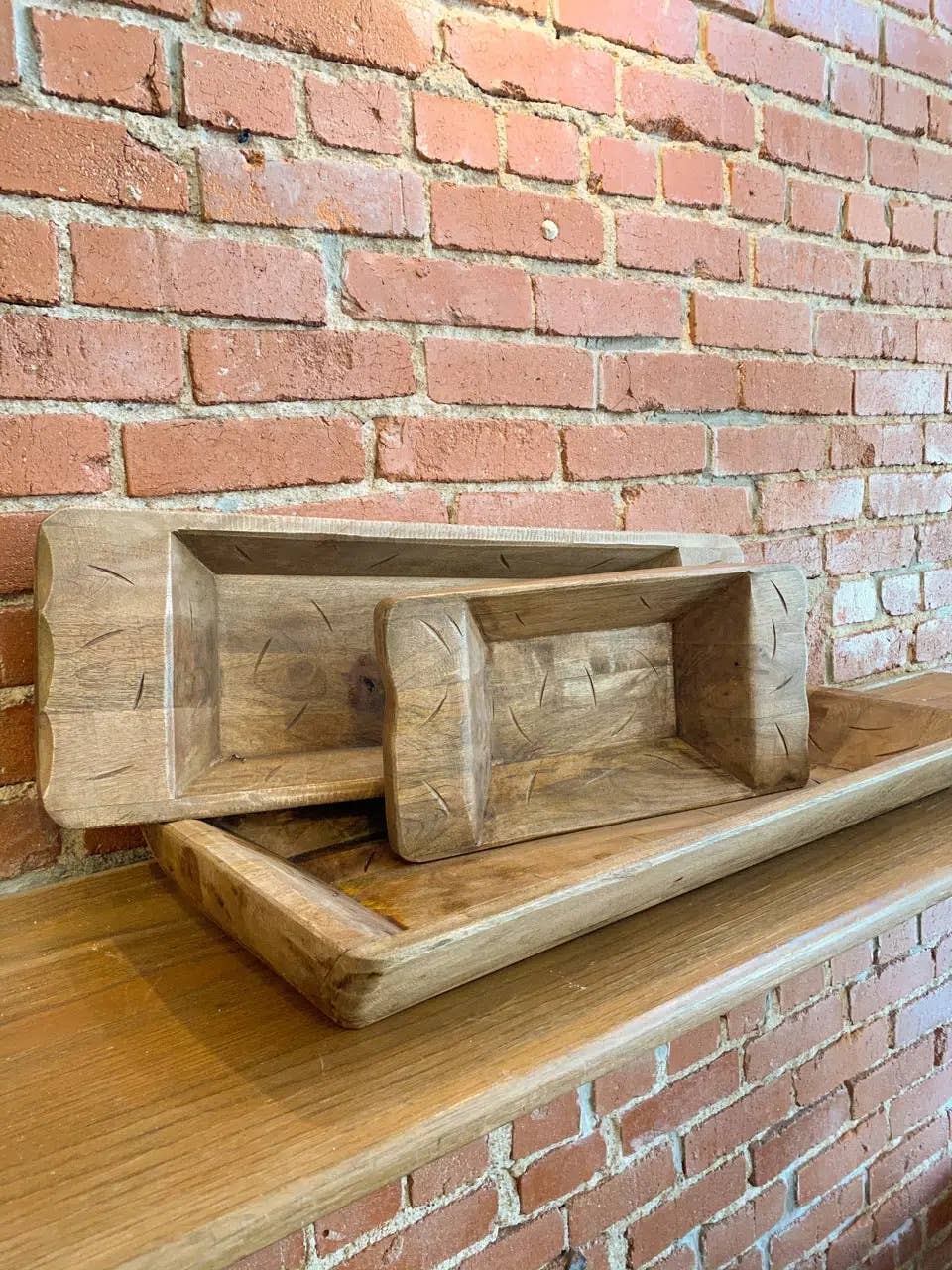 Crafted Rectangular Dough Bowl Large