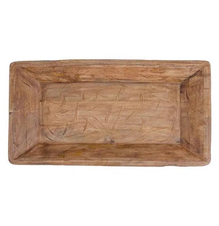 Crafted Rectangular Dough Bowl Large