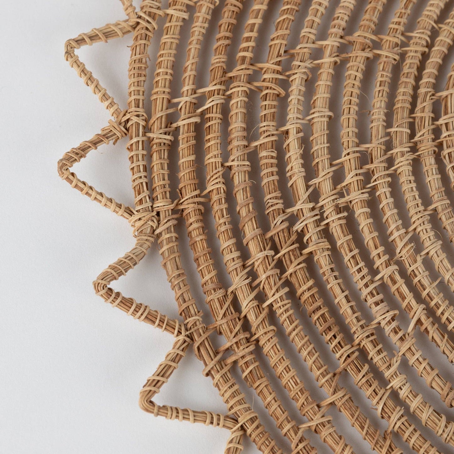 Round Handwoven Palm Placemat